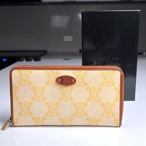 Celine Long Zip Around Wallet With Box